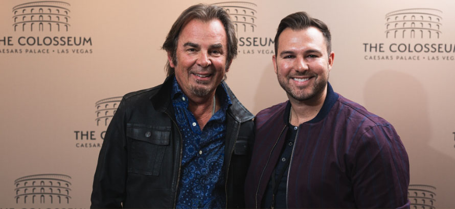 Abe with Jonathan Cain of Journey