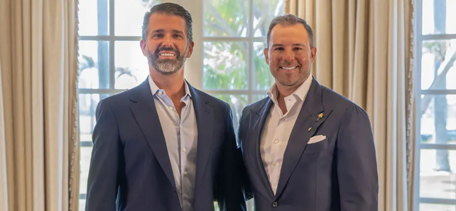 Abe and Donald Trump Jr.