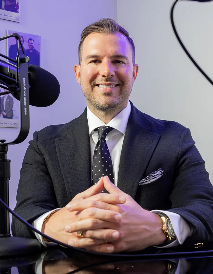 Abe Abich in Radio Studio